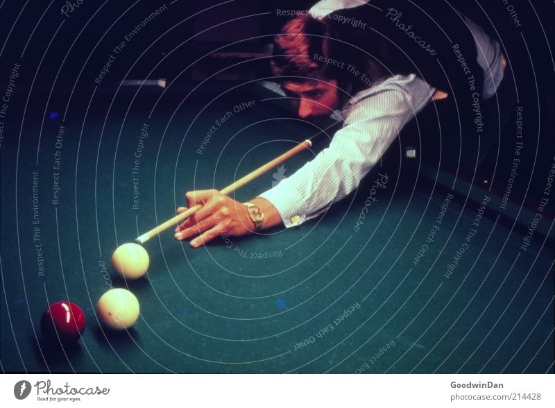 genetic prediction II Pool (game) billiard Human being Masculine Man Adults 1 Clock Chalk Select Think Old Authentic Exceptional Dark Retro Moody Caution