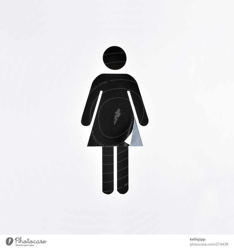 woman Human being Feminine Woman Adults 1 Sign Characters Signs and labeling Signage Warning sign Pictogram Dress Skirt Fashion Toilet Gender Colour photo