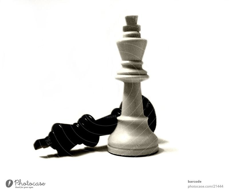 White King And Queen Chess Pieces Stock Photo, Picture and Royalty