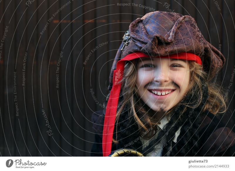 I love you, my pirate Playing Children's game Roleplay Carnival Boy (child) Infancy 1 Human being 8 - 13 years Hat Headscarf Pirate costum Tricorn Brunette