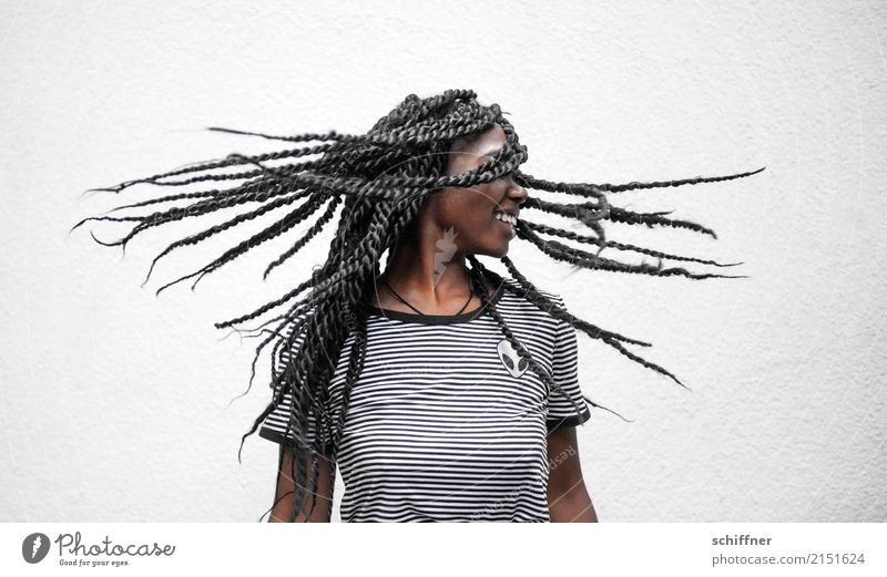 Woman with flying dreadlocks Human being Feminine Young woman Youth (Young adults) Adults Hair and hairstyles 13 - 18 years 18 - 30 years Dance Centrifuge
