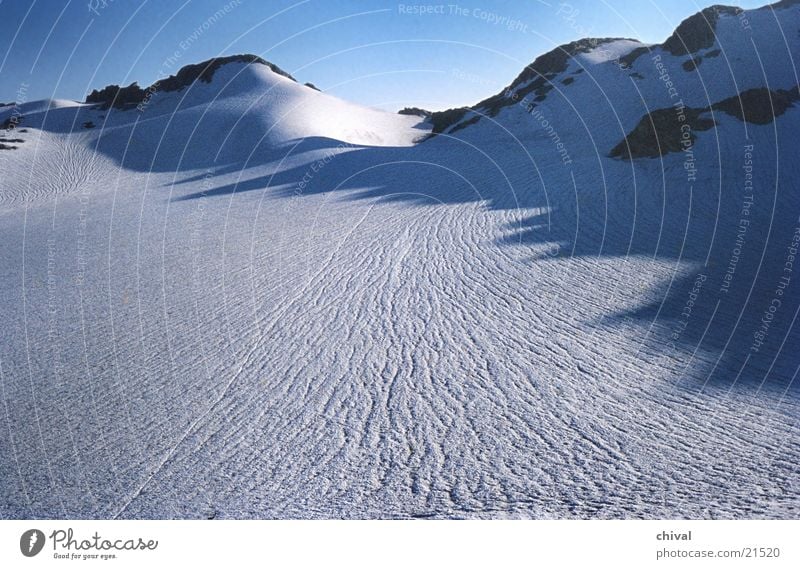 glaciers Glacier Cold Mountain Alps Snow Tracks Sun Ice Contrast Shadow Blue