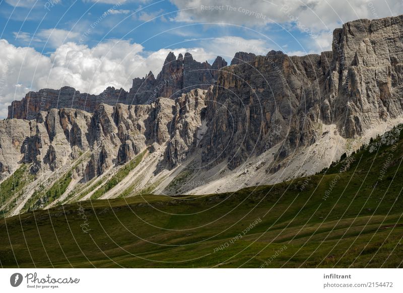 in the Dolomites Vacation & Travel Adventure Summer Mountain Hiking Nature Landscape Rock Alps Exceptional Far-off places Gigantic Gray Power Beautiful Calm