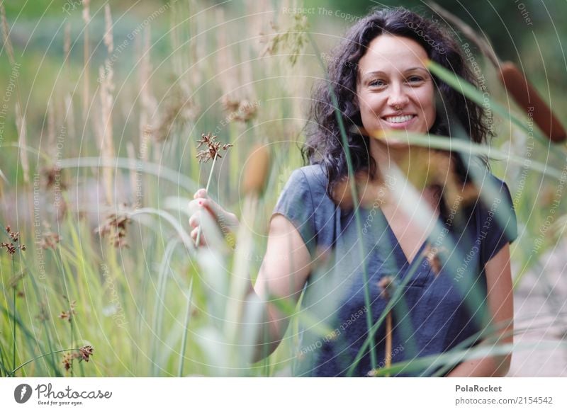 #A# Nature Art Esthetic Habitat Woman Exterior shot Joy Happy Laughter Smiling Portrait photograph Photo shoot Colour photo Multicoloured Detail Experimental