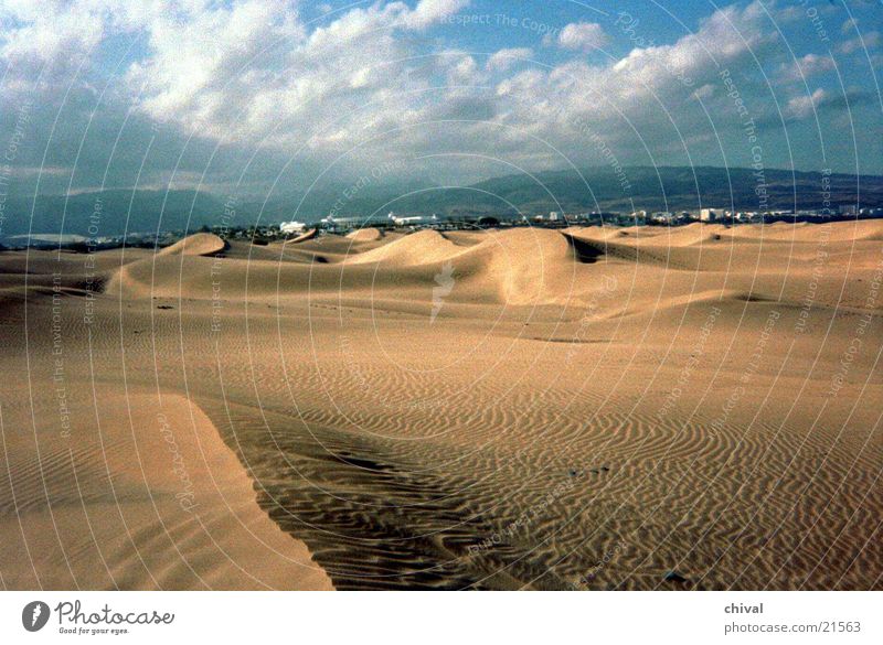 shifting dune Clouds Desert Beach dune Wind