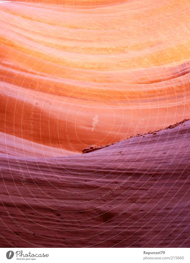 soft stone II Nature Rock Canyon Antelope Canyon Warmth Brown Smooth Orange Wavy line Stone Colour photo Day Exterior shot Deserted Surface structure Detail