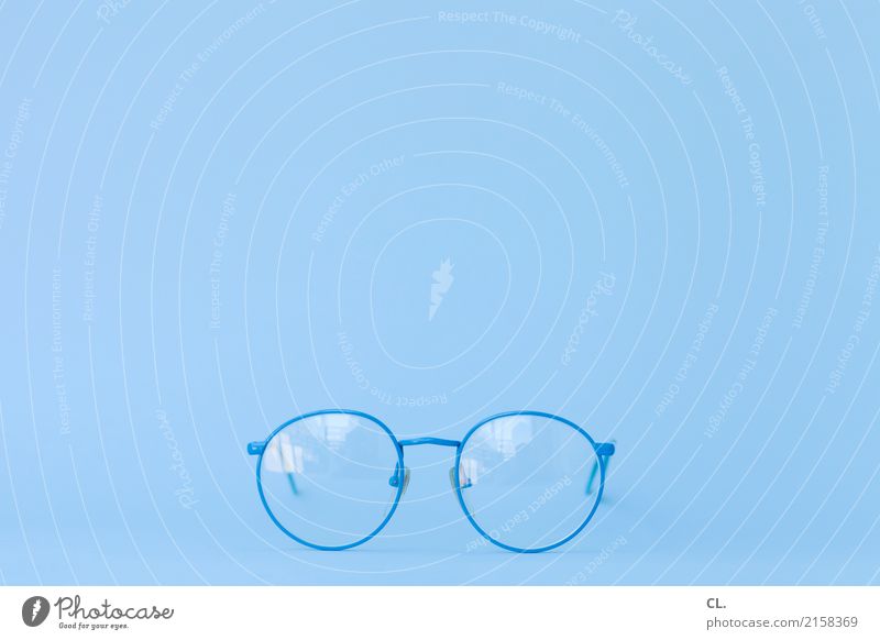 blue glasses Accessory Eyeglasses Observe Looking Esthetic Blue Design Health care Ease Curiosity Perspective Precision Person wearing glasses Optician