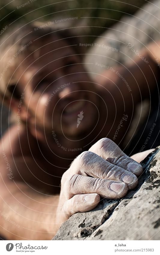 Go Climb A Rock! (III) Lifestyle Manicure Sports Climbing Mountaineering Climbing facility Quarry Human being Masculine Hand 1 Environment Blonde Movement