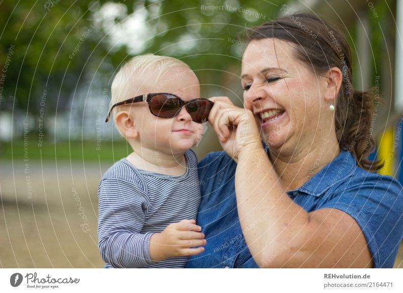 transparency Human being Child Toddler Woman Adults Mother 2 1 - 3 years 30 - 45 years Park Sunglasses Laughter Authentic Happiness Happy Funny Joy Contentment