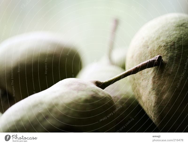 fruit Fruit Nutrition Organic produce Vegetarian diet Brown Green Healthy Eating Pear Pear stalk Close-up Colour photo Neutral Background Shadow
