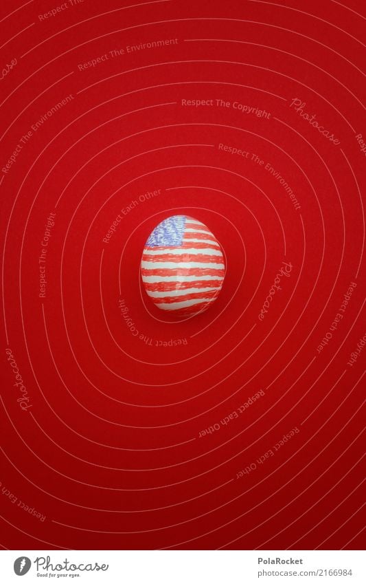 #A# U.S.E.I. Art Work of art Esthetic Egg Uniqueness Eggshell USA American Flag US Army trump Symbols and metaphors Creativity Red Blue US election Capitalism