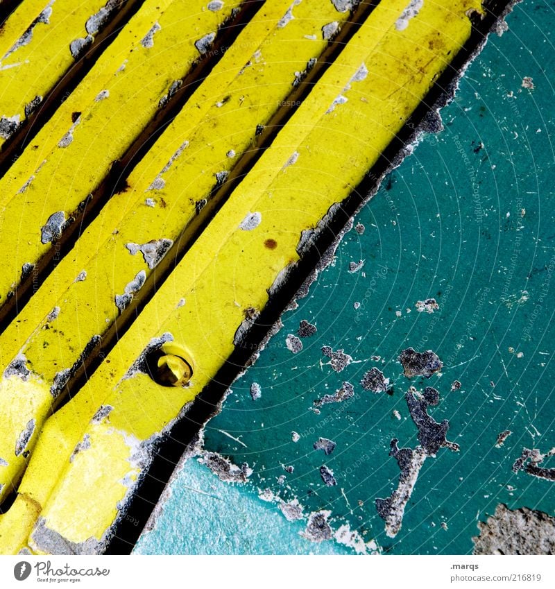 heavy metal Style Design Machinery Metal Line Stripe Sharp-edged Simple Beautiful Yellow Green Colour Colour photo Detail Abstract Pattern Diagonal