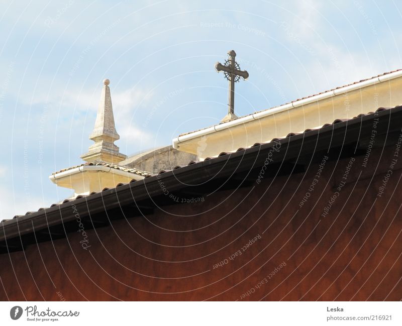 Finding the way to heaven House (Residential Structure) Decoration Work of art Church Architecture Wall (barrier) Wall (building) Facade Roof Sign Ornament