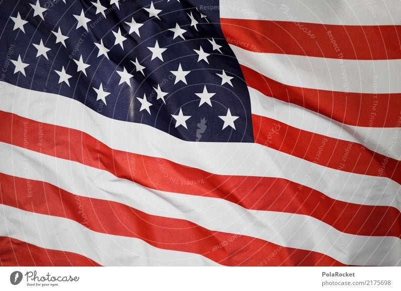 #A# US flag Economy Trade USA American Flag US Army US-Open Americas Red White Blue Stars Colour photo Multicoloured Exterior shot Detail Abstract Pattern