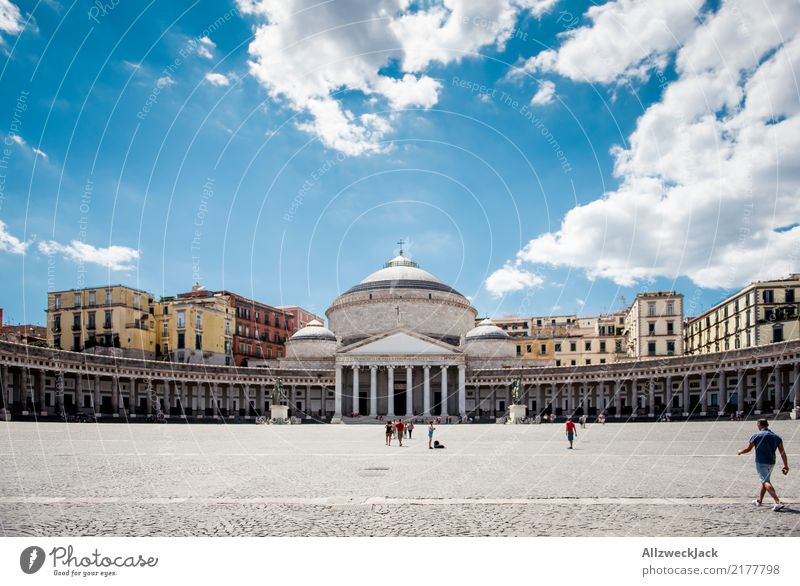 Piazza del Plebiscito in Naples, Italy Luxury Elegant Leisure and hobbies Vacation & Travel Tourism Trip Freedom Sightseeing City trip Summer Summer vacation