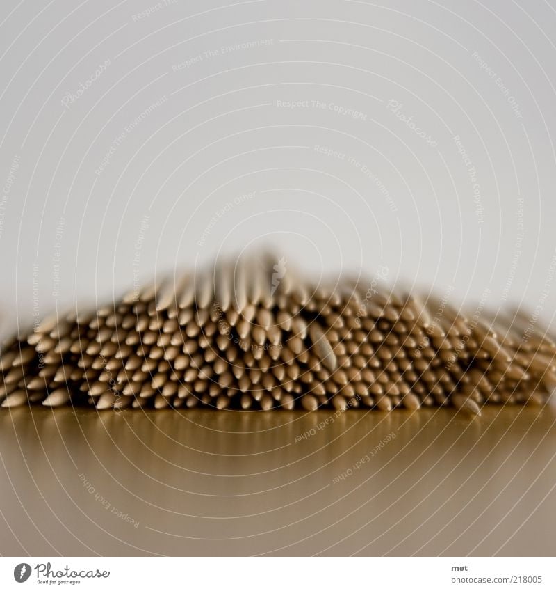 Pieces 2 Collection Wood Thorny Perspective Colour photo Copy Space top Copy Space bottom Blur Shallow depth of field Heap Toothpick Consecutively Lie Stack
