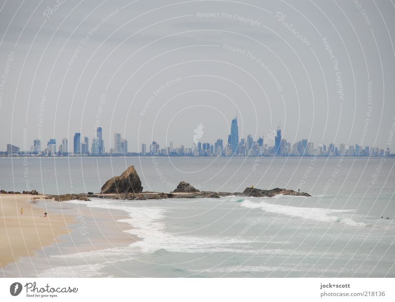 Surfers Paradise, Gold Coast Far-off places Town Sky Bad weather Ocean Pacific Ocean Pacific beach Queensland Skyline High-rise Modern Moody Horizon Inspiration