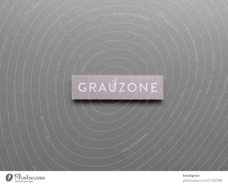 grey zone Characters Signs and labeling Communicate Sharp-edged Gray White Unclear doubtfully Border area transition zone Colour photo Studio shot Deserted