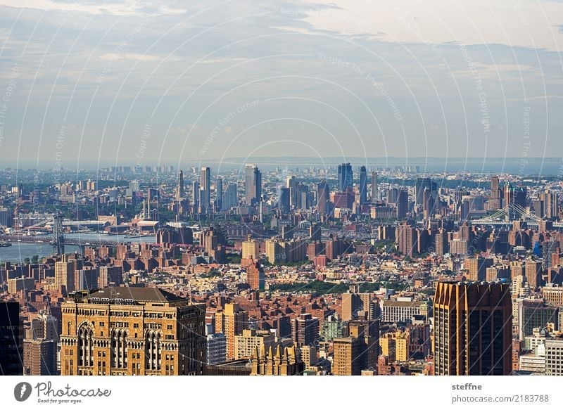 NYC1 New York City Skyline USA High-rise Town Manhattan Brooklyn Panorama (View)