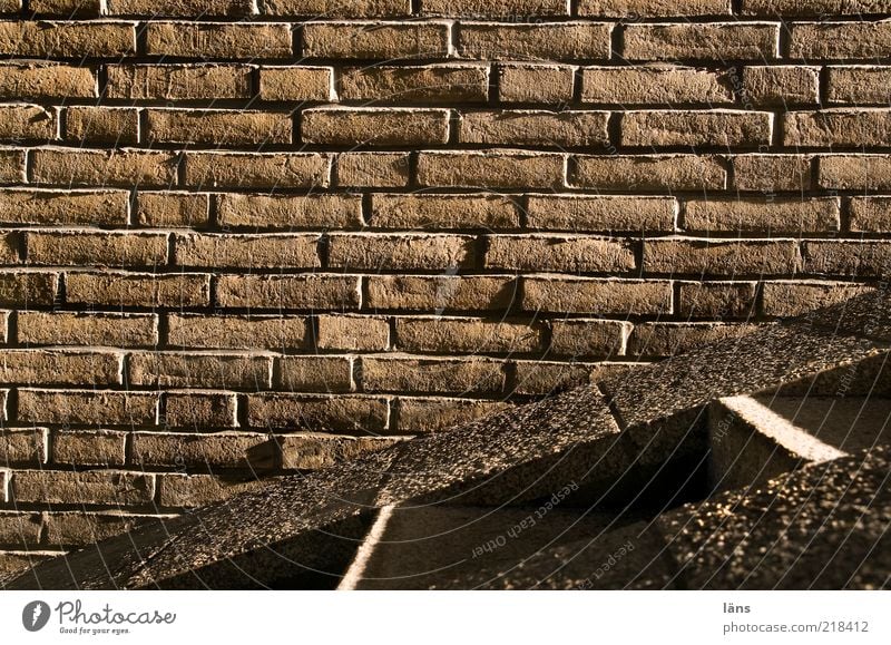 streaky Manmade structures Wall (barrier) Wall (building) Stairs Lanes & trails Stone Brick Brown Drop shadow Seam Colour photo Subdued colour Exterior shot