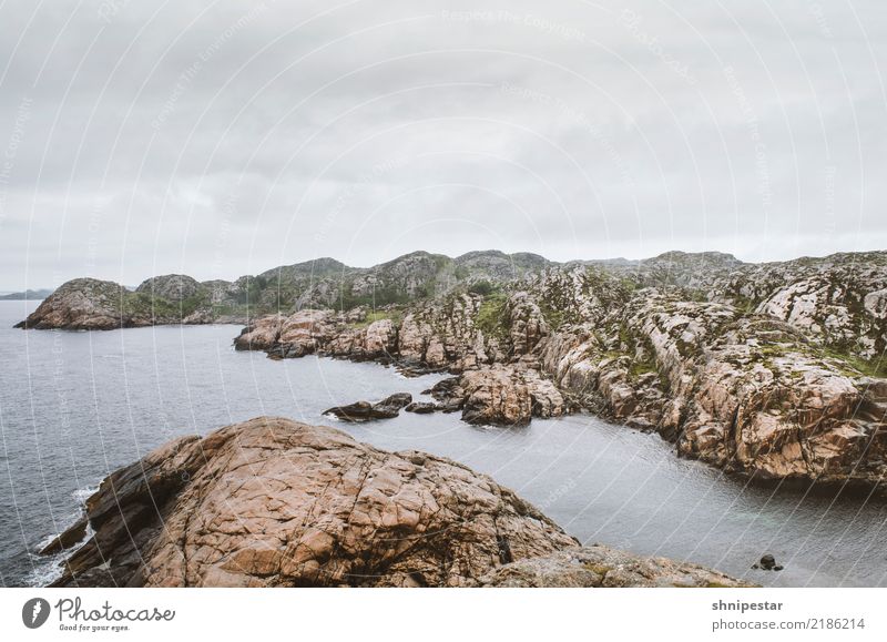 Lindesnes, Norway Nature Landscape Elements Earth Water Sky Clouds Climate change Rock Coast Lakeside Bay Fjord North Sea lindesnes Vacation in Norway Europe