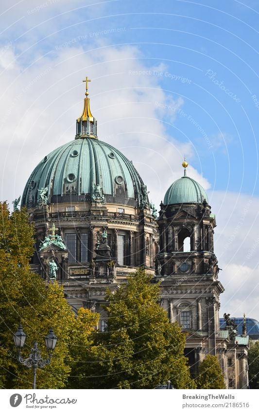 View of Berlin Cathedral (Berliner Dom) Vacation & Travel Tourism Trip Sightseeing City trip Museum island Germany Small Town Capital city Old town Church Dome