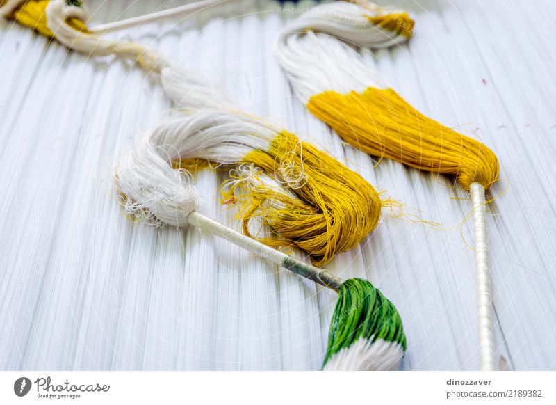 Traditional Uzbek silk dying process Design Industry Craft (trade) Art Culture Nature Cloth Worm Natural Soft Yellow Green White Colour Uzbekistan Asia arabic