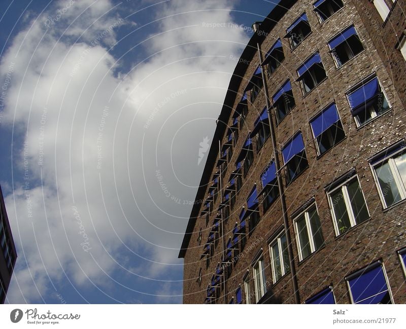 blue Building Clouds Architecture Sky Calm Hamburg