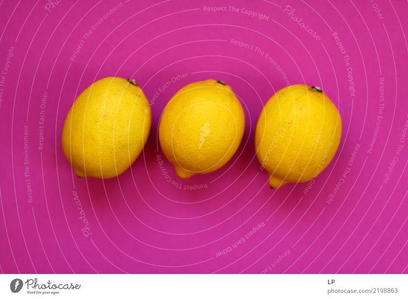 3 lemons on pink background Food Fruit Nutrition Eating Organic produce Vegetarian diet Diet Fasting Lifestyle Style Joy Wellness Harmonious Well-being