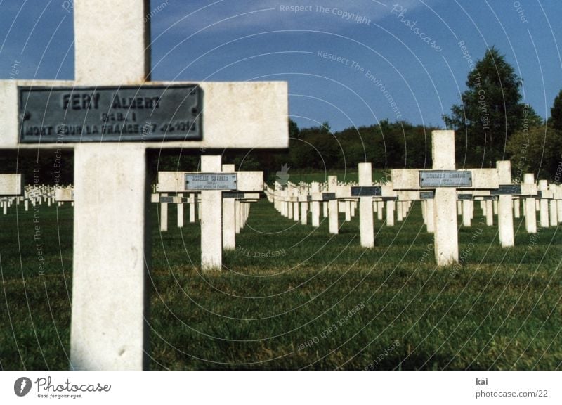 war graves France World War Verdun Grave Soldier Cemetery Tomb Christian cross Military cemetery Death Grief Historic Remember