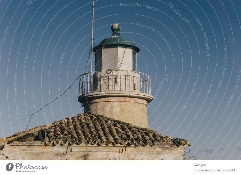 Lighthouse in Old Venetian Fortress III, Kérkira Corfu Capital city House (Residential Structure) Architecture Tourist Attraction Navigation Illuminate