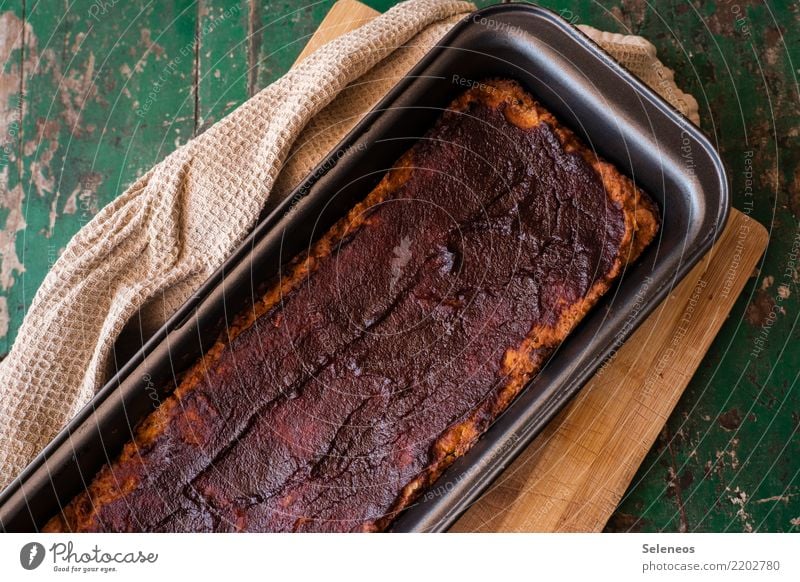 vegan meatloaf Food Meat chopped roast Roast Nutrition Eating Lunch Dinner Organic produce Vegetarian diet Delicious Baking Colour photo Interior shot Detail