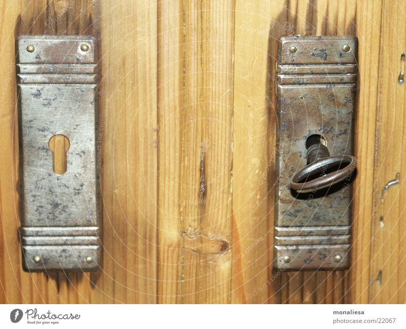 contrasts Door lock Key Converse Wood Living or residing Castle Rust Wood grain woodworm farmer's cupboard