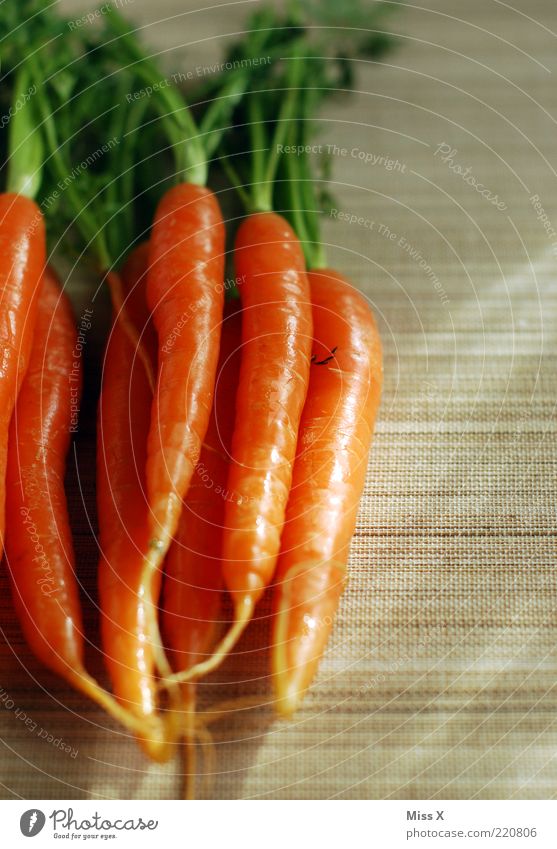 Fresh Food Vegetable Nutrition Organic produce Vegetarian diet Diet Delicious Orange Carrot Healthy Vitamin Vitamin A Food photograph Colour photo Interior shot