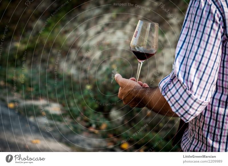 One for the road Beverage Drinking Cold drink Wine Style Human being Masculine Man Adults Arm Hand Fingers 1 Autumn Shirt Hair To hold on Going Joy