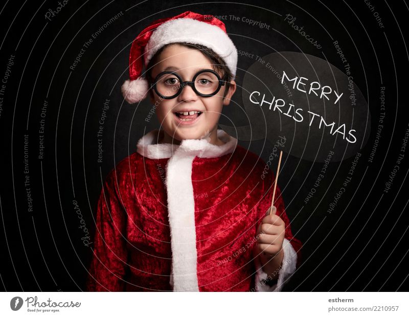 funny boy on christmas Lifestyle Winter Entertainment Party Feasts & Celebrations Christmas & Advent Human being Masculine Child Toddler Infancy 1 3 - 8 years