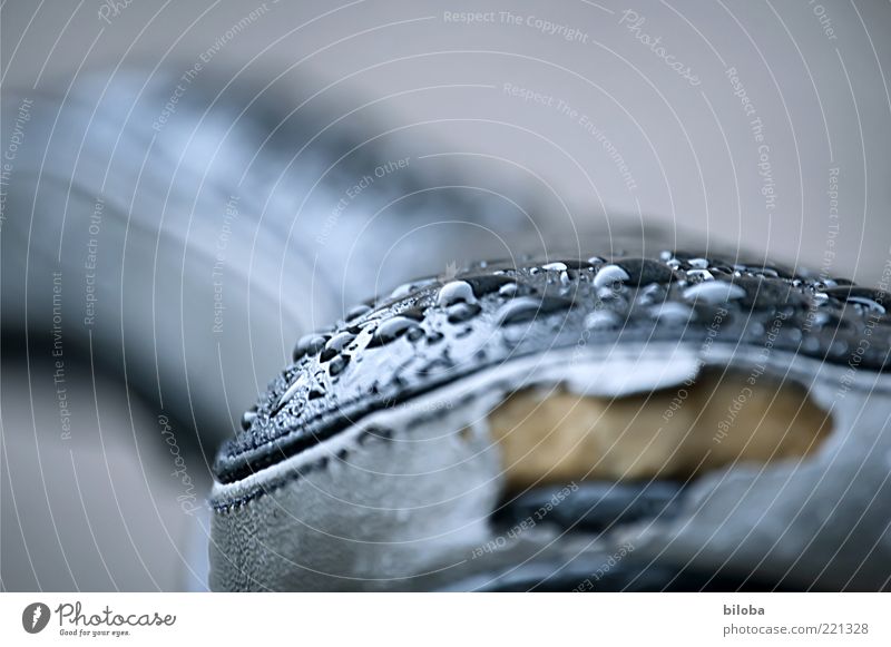 rainy weather Water Drops of water Gray Black Saddle Broken Old Wet Damp Abstract Shallow depth of field Second-hand Bicycle saddle Surface tension