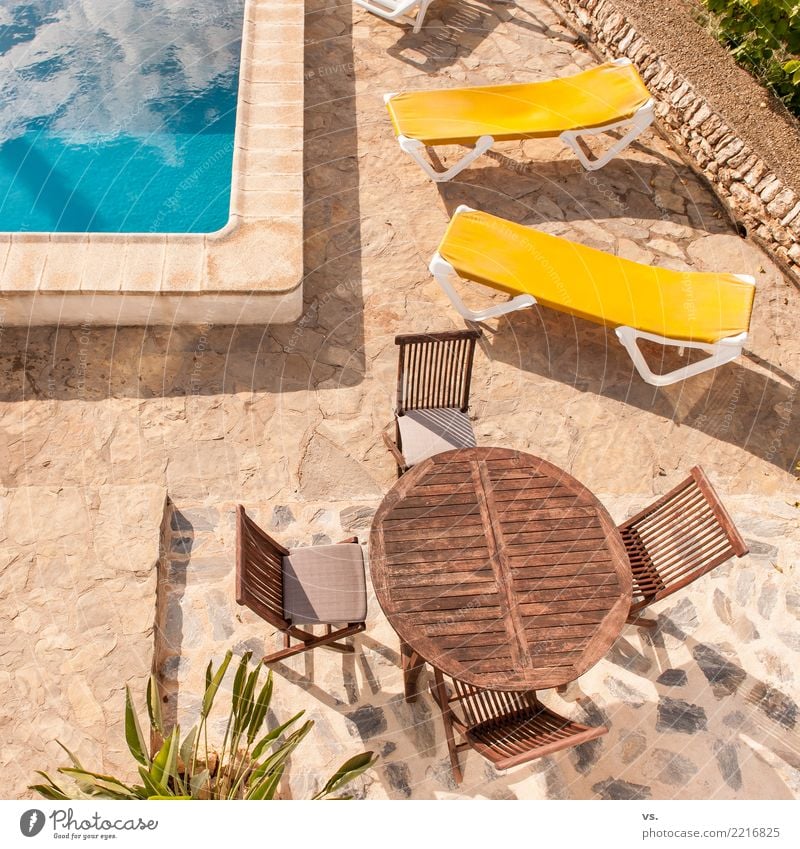 If I'm lying like this, it's geht´s. Relaxation Calm Swimming pool Swimming & Bathing Vacation & Travel Summer vacation Sunbathing House (Residential Structure)