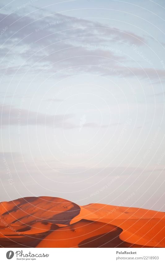 #A# Desert red Environment Nature Esthetic Sahara Dune Red Orange Drought Morocco Colour photo Subdued colour Exterior shot Experimental Abstract Deserted