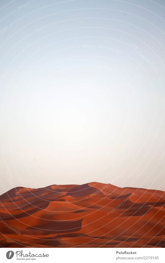 #A# Red Sahara Art Work of art Esthetic Desert Dune Sand Colour photo Multicoloured Exterior shot Deserted Copy Space left Copy Space right Copy Space top