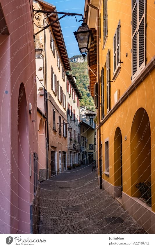 Houses in the old town of Gravedona on Lake Como Old town Town House (Residential Structure) Historic Alley Gravedona ed Uniti Lombardy Italy Tourist Attraction