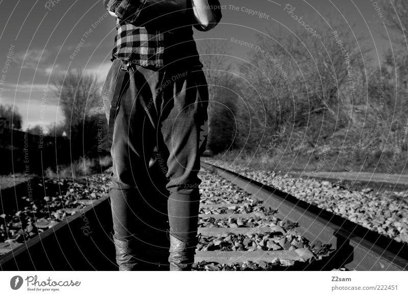 &lt;font color="#ffff00"&gt;Sync by honeybunny &lt;font color="#ffff00"&gt;50´s Lifestyle Style Legs Rockabilly Landscape Sky Autumn Bushes Railroad tracks