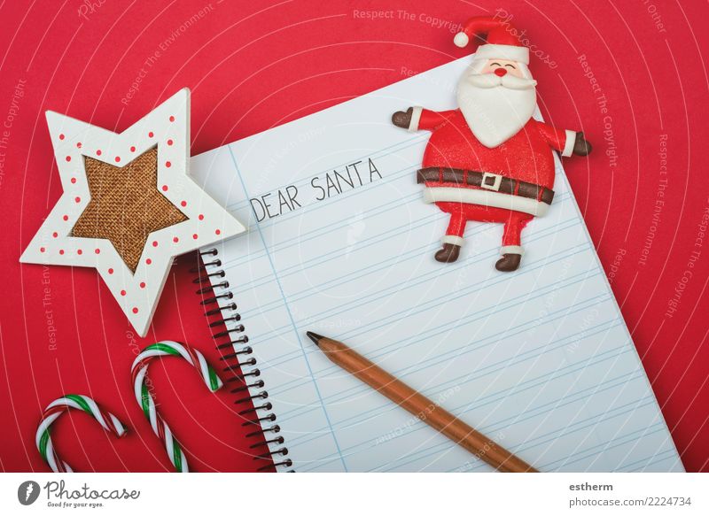 Dear Santa, Letter to santa claus Lifestyle Joy Happy Entertainment Party Event Feasts & Celebrations Stationery Paper Piece of paper Pen Think To enjoy