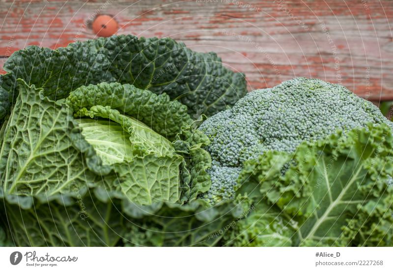 Healthy green stuff Food Vegetable Savoy cabbage Cabbage Kale leaf Broccoli Nutrition Organic produce Vegetarian diet Diet Fresh Delicious Natural Green Life