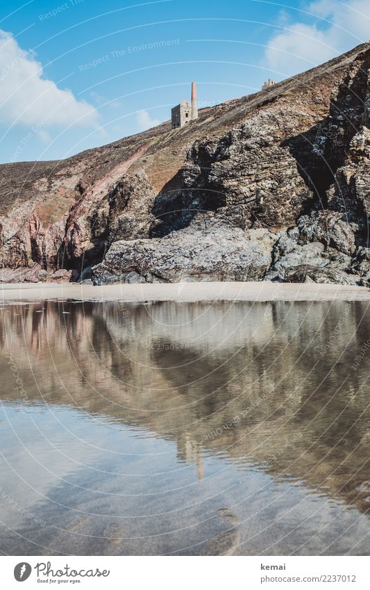 Wheal Coats, Cornwall. Calm Leisure and hobbies Vacation & Travel Tourism Trip Adventure Sightseeing Nature Landscape Water Sky Clouds Beautiful weather Rock