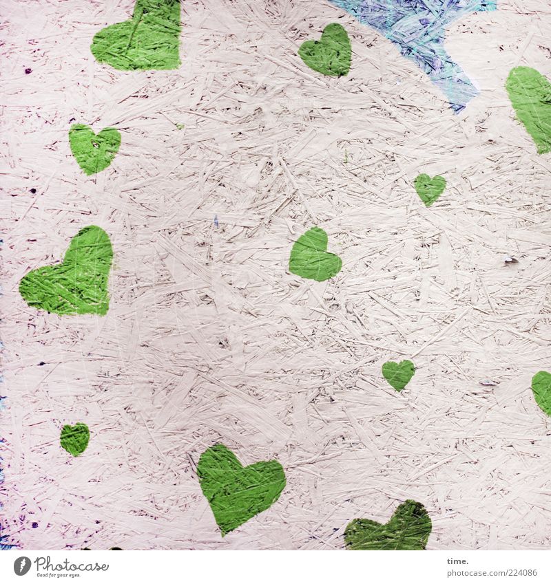 HH10.1 | Cardiac Casper Style Decoration Valentine's Day Art Heart Love Esthetic Dirty Friendliness Bright Hip & trendy Modern Blue Green Emotions Painted