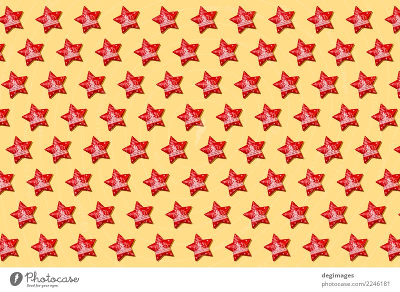 Christmas star repeated pattern Decoration Wallpaper Feasts & Celebrations Christmas & Advent Ornament Glittering Bright Yellow Red background christmas holiday