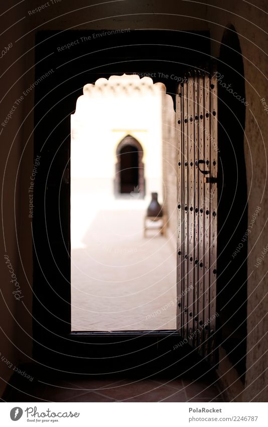 #A# Door to the Orient Art Esthetic Gate Morocco Marrakesh Near and Middle East Arabia Exterior shot Colour photo Subdued colour Close-up Detail Experimental