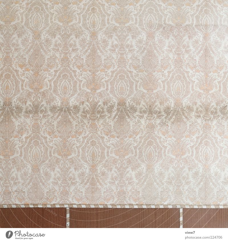 ornament Moving (to change residence) Decoration Wallpaper Room Ornament Line Stripe Old Authentic Dirty Retro Brown Esthetic Transience Border Colour photo