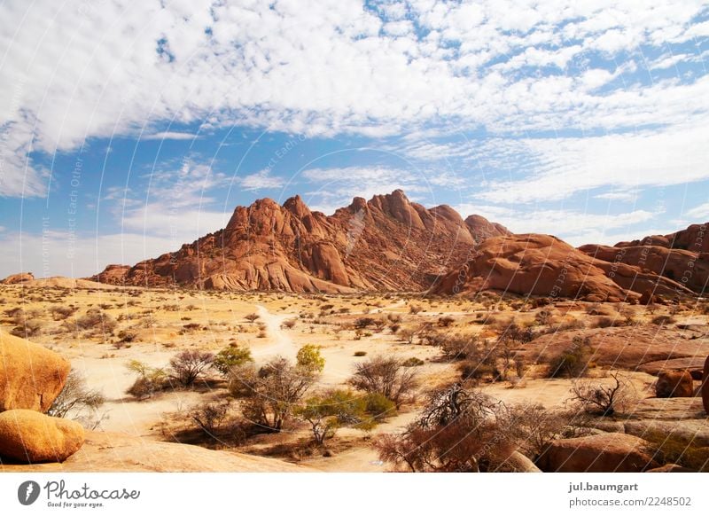 Namibia Spitzkoppe Nature Landscape Summer Rock Mountain Desert Vacation & Travel Colour photo Exterior shot Deserted Day Panorama (View)